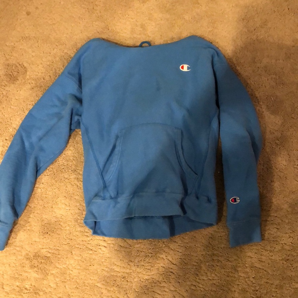 Royal blue champion hoodie